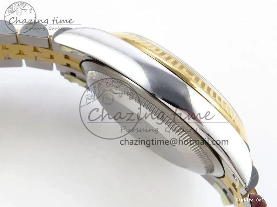 0418 Effortless DateJust 36 126233 Clean 1:1 Best Edition 904L Steel YG Textured Diamonds Dial on SS YG Jubilee Bracelet VR 1500